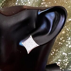 925 Diamond Stud Earrings